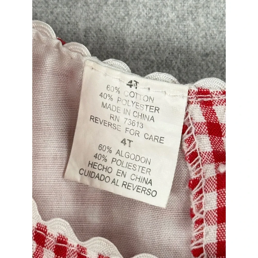 Sweetie Pie‎ Girls Red Gingham Sailboat Nautical Dress 4T
